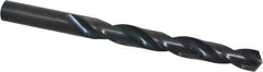 Hertel - 12.8mm 118° High Speed Steel Jobber Drill - Oxide Finish, Right Hand Cut, Spiral Flute, Straight Shank, 152mm OAL, Standard Point - Apex Tool & Supply