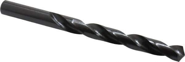 Hertel - 13.5mm 118° High Speed Steel Jobber Drill - Oxide Finish, Right Hand Cut, Spiral Flute, Straight Shank, 168mm OAL, Standard Point - Apex Tool & Supply