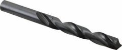 Hertel - 16.5mm 118° High Speed Steel Jobber Drill - Oxide Finish, Right Hand Cut, Spiral Flute, Straight Shank, 181mm OAL, Standard Point - Apex Tool & Supply