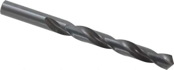 Hertel - 17mm 118° High Speed Steel Jobber Drill - Oxide Finish, Right Hand Cut, Spiral Flute, Straight Shank, 194mm OAL, Standard Point - Apex Tool & Supply