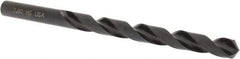 Hertel - 7.8mm 118° High Speed Steel Jobber Drill - Oxide Finish, Right Hand Cut, Spiral Flute, Straight Shank, 114mm OAL, Standard Point - Apex Tool & Supply