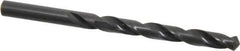 Hertel - 8.5mm 118° High Speed Steel Jobber Drill - Oxide Finish, Right Hand Cut, Spiral Flute, Straight Shank, 121mm OAL, Standard Point - Apex Tool & Supply