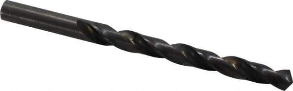 Hertel - 8.6mm 118° High Speed Steel Jobber Drill - Oxide Finish, Right Hand Cut, Spiral Flute, Straight Shank, 121mm OAL, Standard Point - Apex Tool & Supply