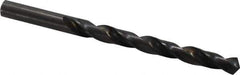 Hertel - 8.6mm 118° High Speed Steel Jobber Drill - Oxide Finish, Right Hand Cut, Spiral Flute, Straight Shank, 121mm OAL, Standard Point - Apex Tool & Supply