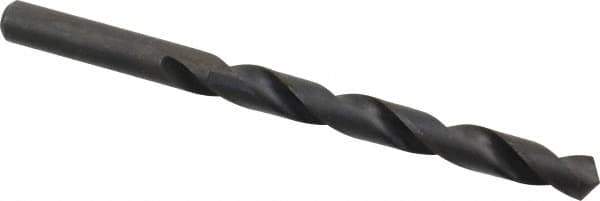Hertel - 8.8mm 118° High Speed Steel Jobber Drill - Oxide Finish, Right Hand Cut, Spiral Flute, Straight Shank, 124mm OAL, Standard Point - Apex Tool & Supply