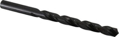 Hertel - 9mm 118° High Speed Steel Jobber Drill - Oxide Finish, Right Hand Cut, Spiral Flute, Straight Shank, 124mm OAL, Standard Point - Apex Tool & Supply