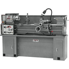 Jet - 13" Swing, 120" Between Centers, 230 Volt, Single Phase Bench Lathe - 5MT Taper, 2 hp, 70 to 1,600 RPM, 1-3/8" Bore Diam - Apex Tool & Supply