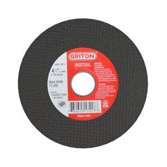 Made in USA - 6" 46 Grit Aluminum Oxide Cutoff Wheel - 1/16" Thick, 5/8" Arbor, 10,186 Max RPM, Use with Circular Saws - Apex Tool & Supply