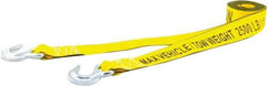 Erickson Manufacturing - S Hook Polyester Tow Strap - 15' Long, 5,000 Lb Capacity - Apex Tool & Supply
