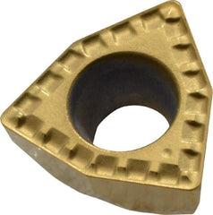 Kennametal - DFT030304 LD Grade KC720 Carbide Indexable Drill Insert - TiN Finish, Trigon, 6mm Inscribed Circle - Apex Tool & Supply