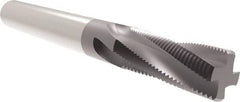 Allied Machine and Engineering - 5/16-18 UN, 0.235" Cutting Diam, 3 Flute, Solid Carbide Helical Flute Thread Mill - Internal/External Thread, 0.39" LOC, 2-1/2" OAL, 1/4" Shank Diam - Apex Tool & Supply