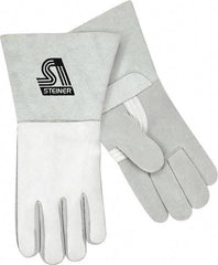 Steiner - Size XL Unlined Elkskin Welding Glove - 14" OAL - Apex Tool & Supply