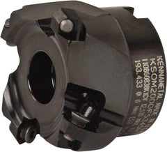 Kennametal - 2" Cut Diam, 3/4" Arbor Hole, 3.5mm Max Depth of Cut, 43° Indexable Chamfer & Angle Face Mill - 4 Inserts, OF.T 06L5... Insert, Right Hand Cut, 4 Flutes, Series KSOM Mini - Apex Tool & Supply