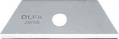 Olfa - 10 Piece Steel Safety Blade - 2" OAL - Apex Tool & Supply