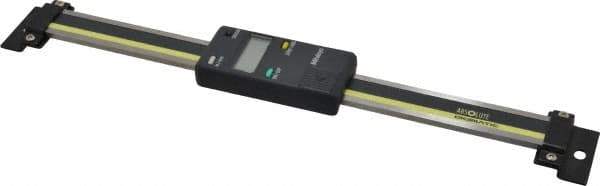 Mitutoyo - 0 to 6 Inch, 0.01mm Resolution Vertical Electronic Linear Scale - 0.001 Inch Accuracy, Data Output, SR44 Battery - Apex Tool & Supply