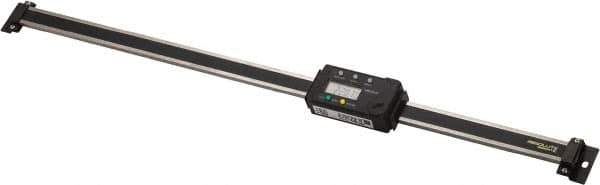 Mitutoyo - 0 to 18 Inch, 0.01mm Resolution Horizontal Electronic Linear Scale - 0.002 Inch Accuracy, Data Output, SR44 Battery - Apex Tool & Supply