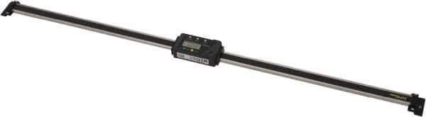Mitutoyo - 0 to 24 Inch, 0.01mm Resolution Horizontal Electronic Linear Scale - 0.002 Inch Accuracy, Data Output, SR44 Battery - Apex Tool & Supply