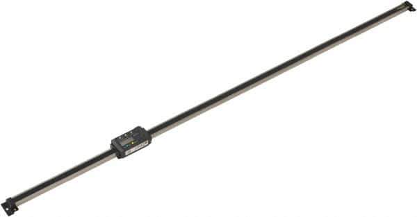 Mitutoyo - 0 to 40 Inch, 0.01mm Resolution Horizontal Electronic Linear Scale - 0.0025 Inch Accuracy, Data Output, SR44 Battery - Apex Tool & Supply