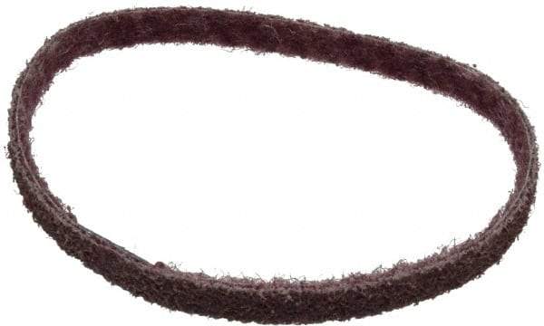 Brite Star - 1/2" Wide x 18" OAL, Aluminum Oxide Abrasive Belt - Aluminum Oxide, Medium, Nonwoven, Series SC-BS - Apex Tool & Supply