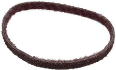 Brite Star - 1/2" Wide x 18" OAL, Aluminum Oxide Abrasive Belt - Aluminum Oxide, Medium, Nonwoven, Series SC-BS - Apex Tool & Supply