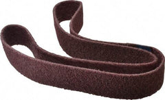 Brite Star - 2" Wide x 60" OAL, Aluminum Oxide Abrasive Belt - Aluminum Oxide, Medium, Nonwoven, Series SC-BS - Apex Tool & Supply