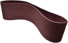 Brite Star - 6" Wide x 48" OAL, Aluminum Oxide Abrasive Belt - Aluminum Oxide, Medium, Nonwoven, Series SC-BS - Apex Tool & Supply