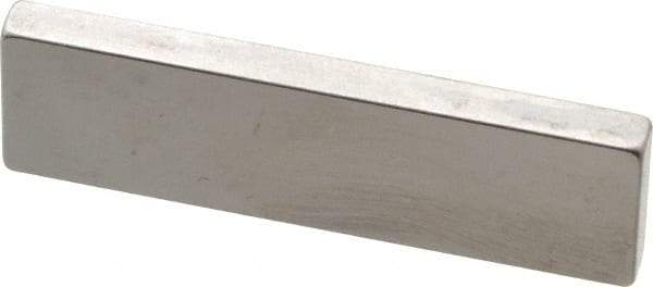 Mitutoyo - 0.1002" Rectangular Steel Gage Block - Accuracy Grade AS-1, Includes Certificate of Inspection - Apex Tool & Supply