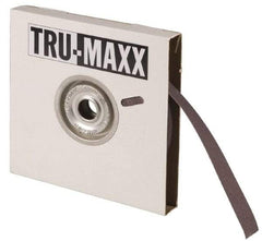 Tru-Maxx - 1" x 50 Yd 400 Grit Aluminum Oxide Cloth Roll - Super Fine Grade, J Weighted Backing - Apex Tool & Supply