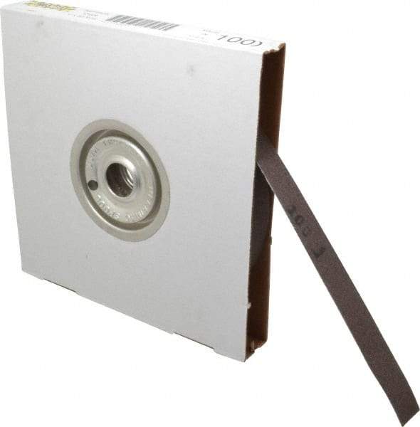 Tru-Maxx - 1" x 50 Yd 100 Grit Aluminum Oxide Cloth Roll - Fine Grade, J Weighted Backing - Apex Tool & Supply