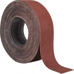 Tru-Maxx - 2" x 50 Yd 500 Grit Aluminum Oxide Cloth Roll - Super Fine Grade, J Weighted Backing - Apex Tool & Supply