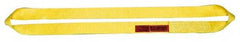 Lift-All - 5' Long x 6" Wide, 22,500 Lb Vertical Capacity, 2 Ply, Nylon Web Sling - 18,000 Lb Choker Capacity, Yellow - Apex Tool & Supply