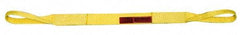 Lift-All - 6' Long x 3" Wide, 3,600 Lb Vertical Capacity, 1 Ply, Nylon Web Sling - 2,900 Lb Choker Capacity, Yellow - Apex Tool & Supply