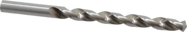 Interstate - 5/16" 140° High Speed Steel Jobber Drill - Bright Finish, Right Hand Cut, Spiral Flute, Straight Shank, 4-1/2" OAL, Standard Point - Apex Tool & Supply
