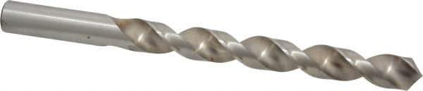 Interstate - 31/64" 140° High Speed Steel Jobber Drill - Bright Finish, Right Hand Cut, Spiral Flute, Straight Shank, 5-7/8" OAL, Standard Point - Apex Tool & Supply