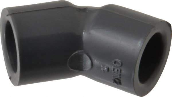 Value Collection - 1/4" PVC Plastic Pipe 45° Elbow - Schedule 80, Slip End Connections - Apex Tool & Supply