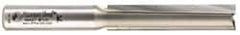 Amana Tool - 1/2" Diam, 1/2" Shank Diam, 2-1/2" Length of Cut, 2 Flute Straight Plunge Router Bit - 4-1/2" Overall Length, Carbide Tipped - Apex Tool & Supply