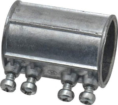 Thomas & Betts - 1-1/4" Trade, Die Cast Zinc Set Screw EMT Conduit Coupling - Noninsulated - Apex Tool & Supply