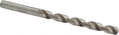 Interstate - Letter I 140° High Speed Steel Jobber Drill - Bright Finish, Right Hand Cut, Spiral Flute, Straight Shank, 4-1/8" OAL, Standard Point - Apex Tool & Supply