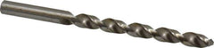 Interstate - Letter M 140° High Speed Steel Jobber Drill - Bright Finish, Right Hand Cut, Spiral Flute, Straight Shank, 4-3/8" OAL, Standard Point - Apex Tool & Supply