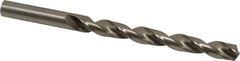 Interstate - Letter O 140° High Speed Steel Jobber Drill - Bright Finish, Right Hand Cut, Spiral Flute, Straight Shank, 4-1/2" OAL, Standard Point - Apex Tool & Supply