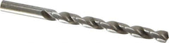 Interstate - Letter Q 140° High Speed Steel Jobber Drill - Bright Finish, Right Hand Cut, Spiral Flute, Straight Shank, 4-3/4" OAL, Standard Point - Apex Tool & Supply