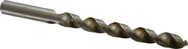 Interstate - Letter Z 140° High Speed Steel Jobber Drill - Bright Finish, Right Hand Cut, Spiral Flute, Straight Shank, 5-1/4" OAL, Standard Point - Apex Tool & Supply