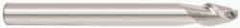 Accupro - 5/8" Diam, 3/4" LOC, 2 Flute Solid Carbide Ball End Mill - Uncoated, Single End, 3-1/2" OAL, 5/8" Shank Diam, Spiral Flute - Apex Tool & Supply