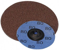 Superior Abrasives - 1-1/2" Disc Diam, 60 Grit, Aluminum Oxide Quick Change Disc - Type S Attaching System, Coated, Medium Grade - Apex Tool & Supply