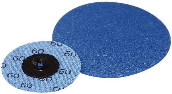 Superior Abrasives - 3" Disc Diam, 120 Grit, Zirconia Alumina Quick Change Disc - Type S Attaching System, Coated, Fine Grade - Apex Tool & Supply