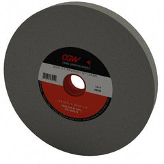 Camel Grinding Wheels - 60 Grit Silicon Carbide Bench & Pedestal Grinding Wheel - 10" Diam x 1-1/4" Hole x 1" Thick, 2483 Max RPM, I Hardness, Medium Grade , Vitrified Bond - Apex Tool & Supply