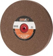 Camel Grinding Wheels - 60 Grit Aluminum Oxide Bench & Pedestal Grinding Wheel - 8" Diam x 1-1/4" Hole x 1" Thick, 3600 Max RPM, M Hardness, Medium Grade , Vitrified Bond - Apex Tool & Supply