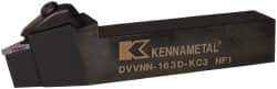 Kennametal - DVVN, Neutral Cut, 0° Lead Angle, 1" Shank Height x 1" Shank Width, Negative Rake Indexable Turning Toolholder - 6" OAL, VN..33. Insert Compatibility, Series Kenclamp - Apex Tool & Supply