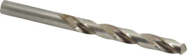 Interstate - 27/64" 118° High Speed Steel Jobber Drill - Bright Finish, Right Hand Cut, Spiral Flute, Straight Shank, 5-3/8" OAL, Standard Point - Apex Tool & Supply