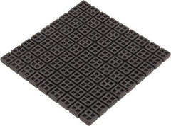Mason Ind. - 18" Long x 18" Wide x 3/4" Thick, Rubber, Machinery Leveling Pad & Mat - 14,580 Lb Max Load, Black - Apex Tool & Supply